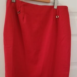 Beautiful red pencil skirt